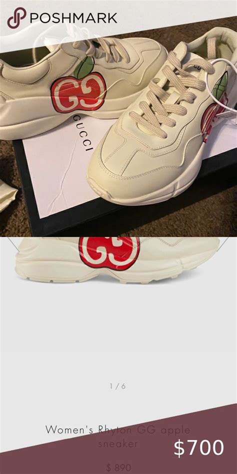 gucci gg apple sneakers|silver Gucci sneakers women's.